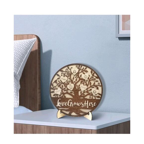 Christmas Gift Personalized Mothers Birthday Gift DIY Ornament Round Personalize - Picture 6 of 7